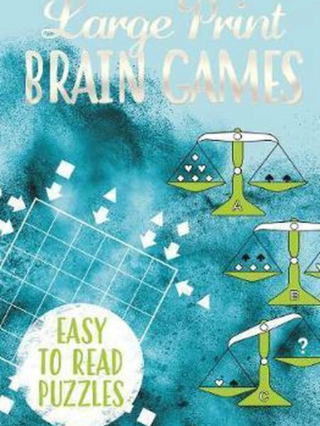 Large Print Brain Games (Deluxe 192pp Puzzles) (192pp Royal-format foil puzzles)