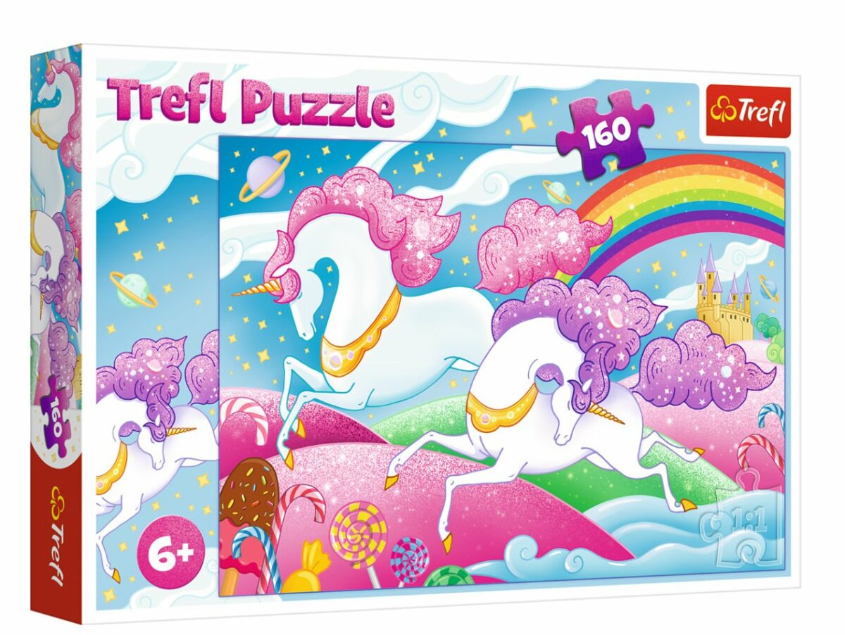 Galloping unicorns Trefl Puzzle 160 (410x278) 160 Pieces 15372