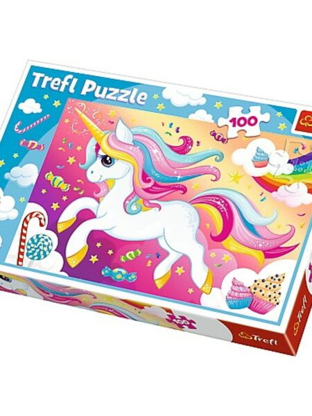 Beautiful unicorn Trefl Puzzle 100 (410x278) 100 Pieces 16386