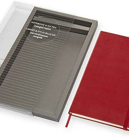 Scarlet Red Large Ruled Notebo