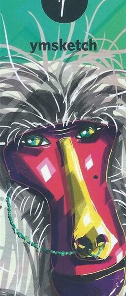Baboon Bookmark