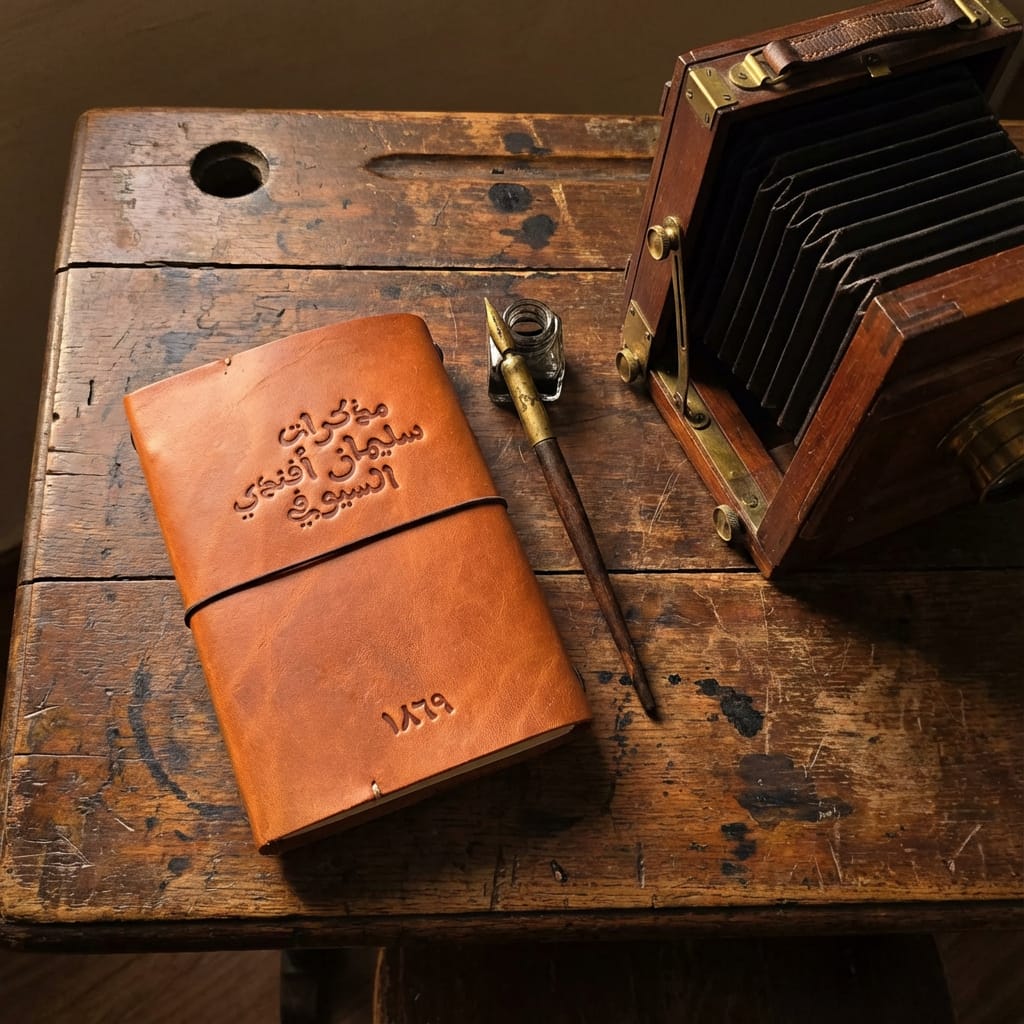 Suleiman Alsioufi journal+ leather cover